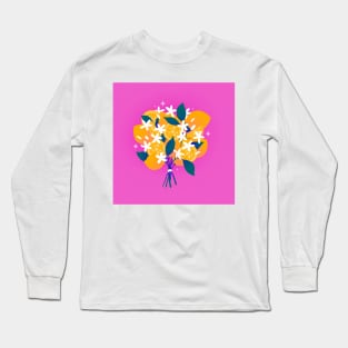 Summer perfect bright lemon bouquet Long Sleeve T-Shirt